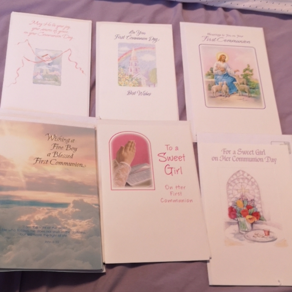 Set of 14 Misc Communion Cards